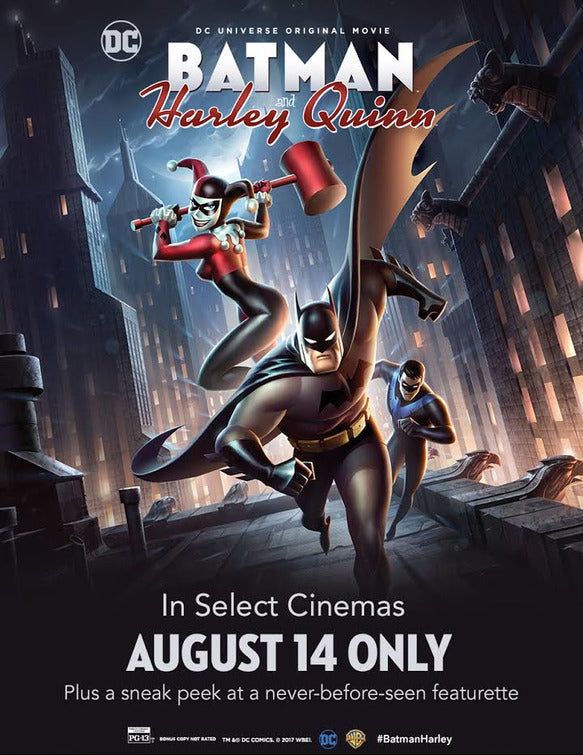 1000 piece jigsaw puzzle for the movie poster: Batman and Harley Quinn (2017)