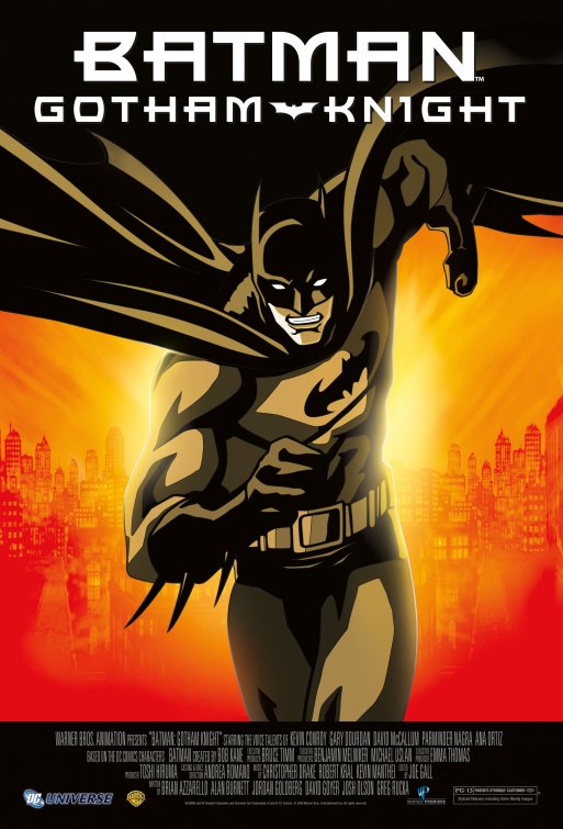1000 piece jigsaw puzzle for the movie poster: Batman: Gotham Knight (2008)