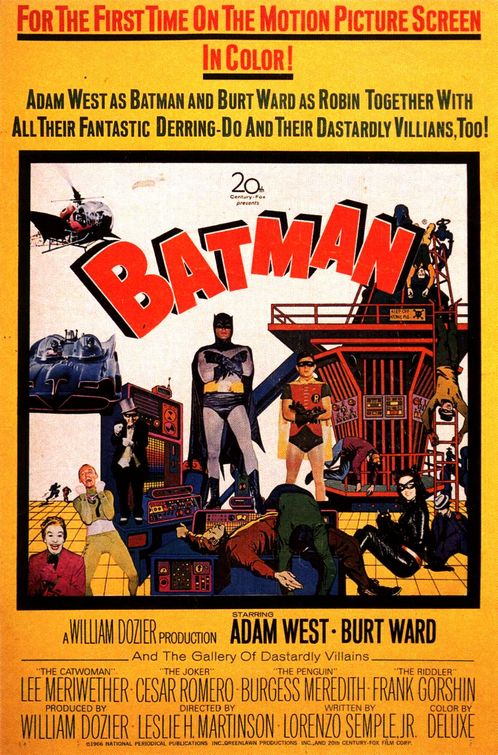the movie poster: Batman (1966) ver2
