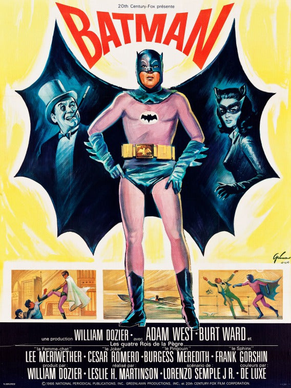 1000 piece jigsaw puzzle for the movie poster: Batman (1966) ver3