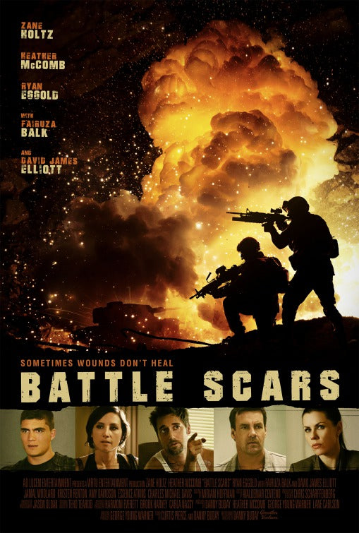 1000 piece jigsaw puzzle for the movie poster: Battle Scars (2017)