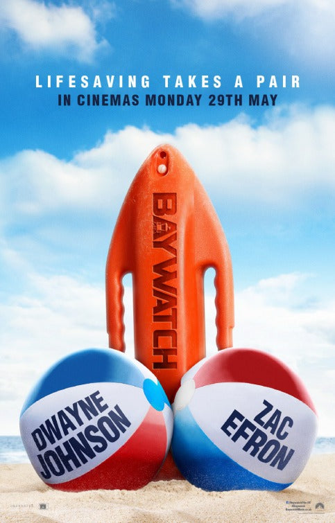 1000 piece jigsaw puzzle for the movie poster: Baywatch (2017) ver11