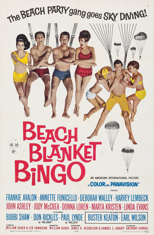 the movie poster: Beach Blanket Bingo (1965)