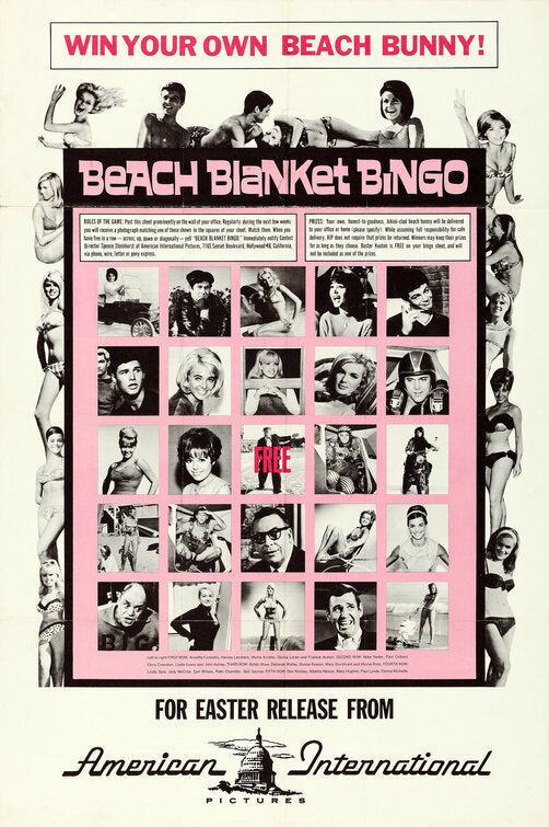 1000 piece jigsaw puzzle for the movie poster: Beach Blanket Bingo (1965) ver2