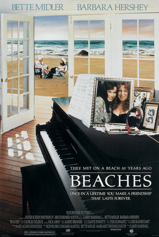 the movie poster: Beaches (1988)