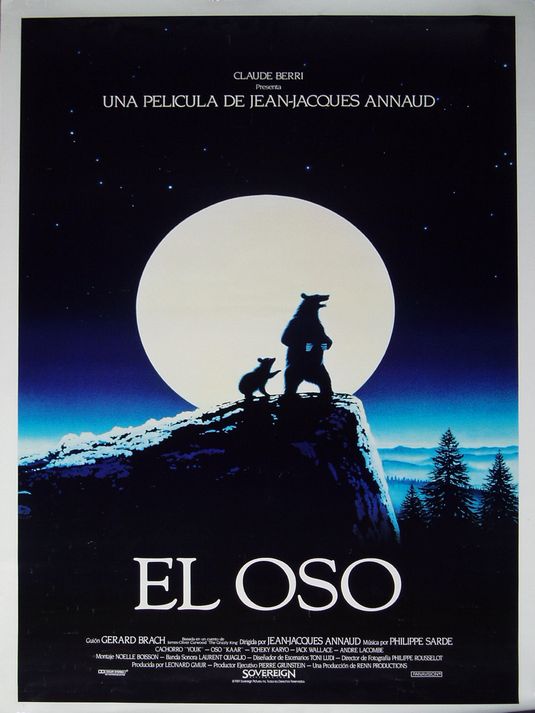 the movie poster: The Bear (1989) ver2