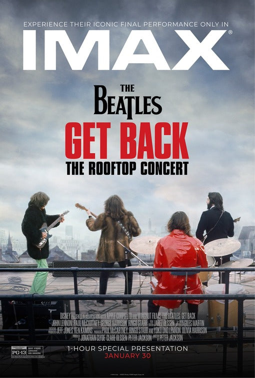 1000 piece jigsaw puzzle for the movie poster: The Beatles: Get Back - The Rooftop Concert (2022)