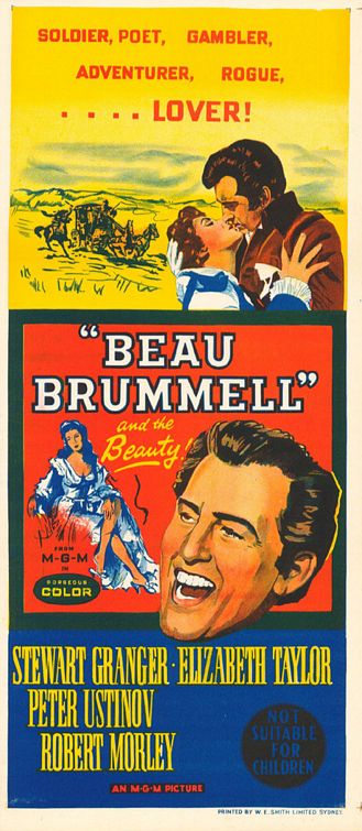 the movie poster: Beau Brummell (1954)