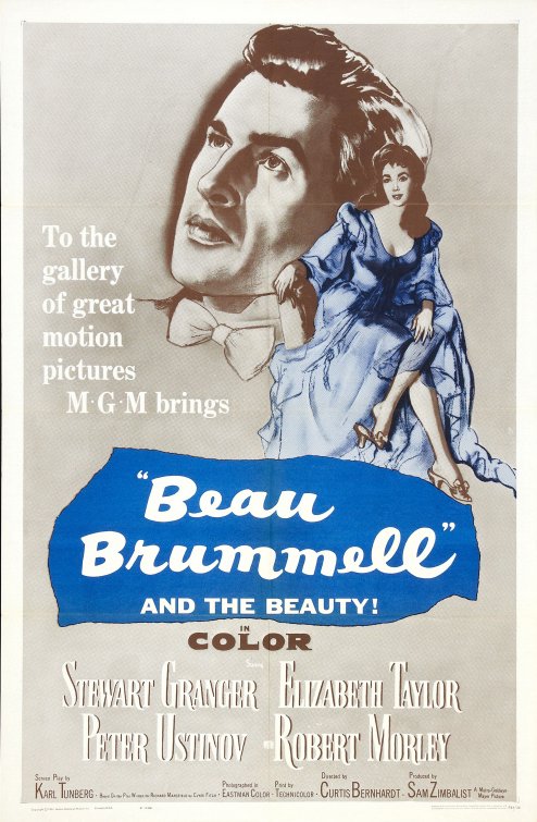 1000 piece jigsaw puzzle for the movie poster: Beau Brummell (1954) ver2
