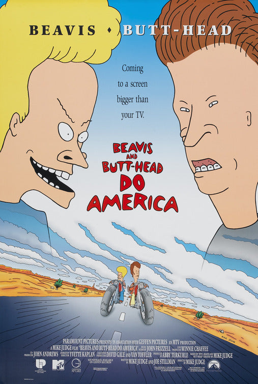 the movie poster: Beavis And Butt-head Do America (1996) ver2