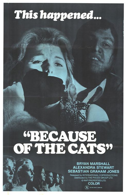 the movie poster: Because of the Cats (1973)