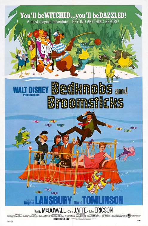 the movie poster: Bedknobs and Broomsticks (1971)