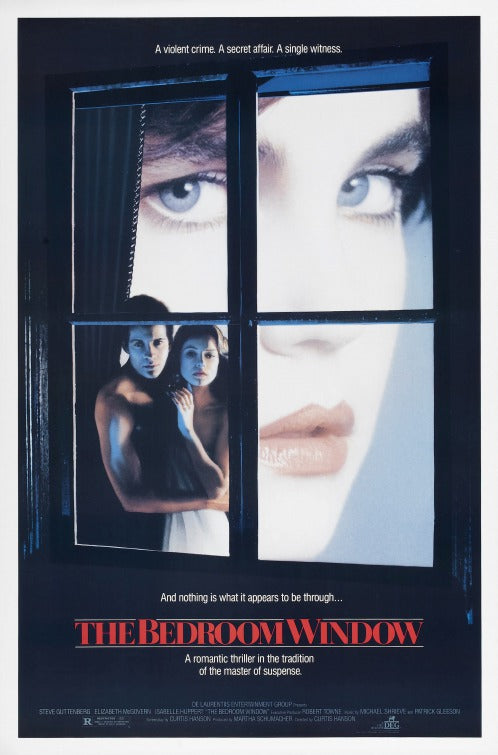 the movie poster: The Bedroom Window (1987)