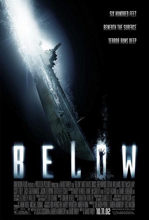 the movie poster: Below (2002)