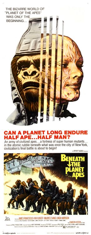 the movie poster: Beneath the Planet of the Apes (1970) ver3