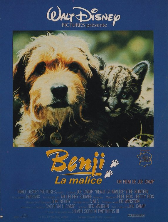 the movie poster: Benji the Hunted (1987) ver2