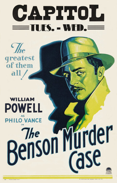 1000 piece jigsaw puzzle for the movie poster: The Benson Murder Case (1930)