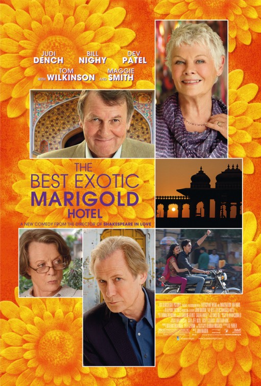 1000 piece jigsaw puzzle for the movie poster: The Best Exotic Marigold Hotel (2012) ver3