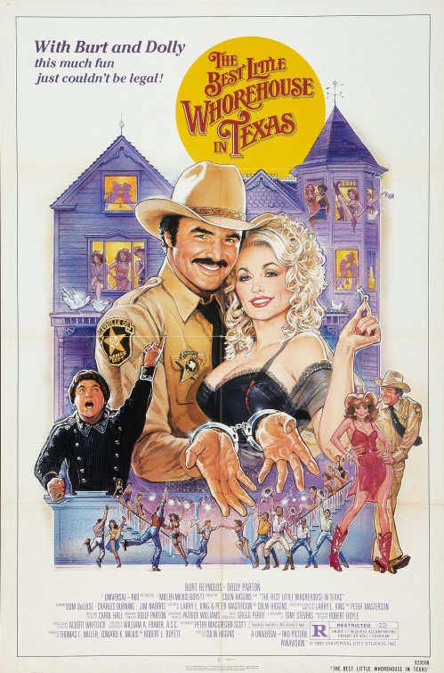 1000 piece jigsaw puzzle for the movie poster: The Best Little Whorehouse in Texas (1982)