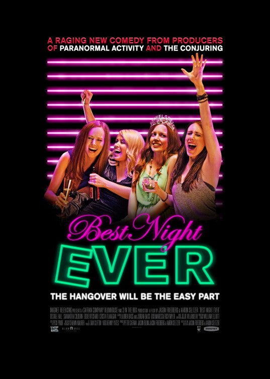 1000 piece jigsaw puzzle for the movie poster: Best Night Ever (2014)