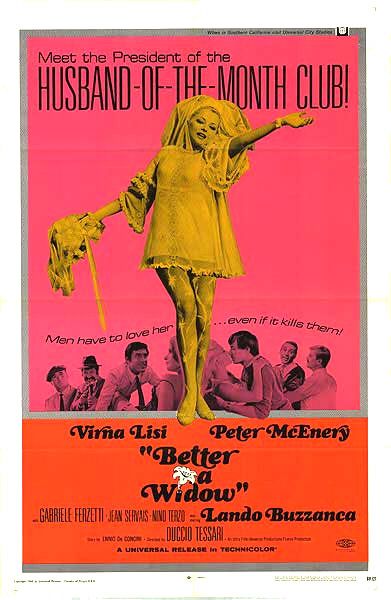 the movie poster: Better a Widow (1969)