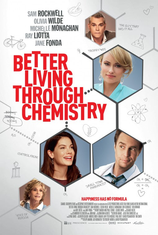 1000 piece jigsaw puzzle for the movie poster: Better Living Through Chemistry (2014)