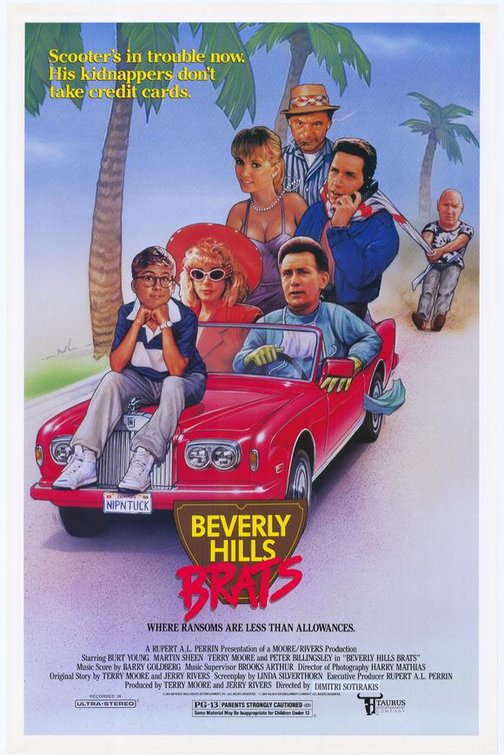 1000 piece jigsaw puzzle for the movie poster: Beverly Hills Brats (1989)