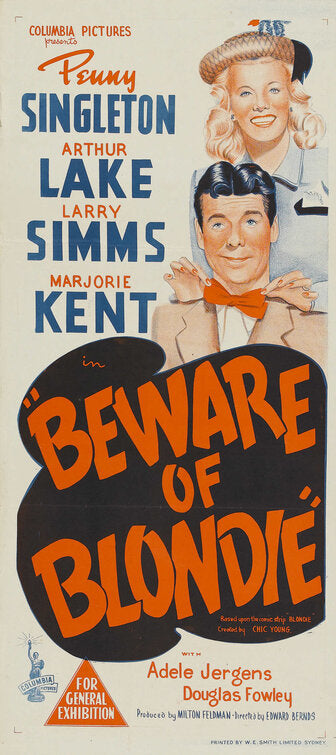 1000 piece jigsaw puzzle for the movie poster: Beware of Blondie (1950) ver4
