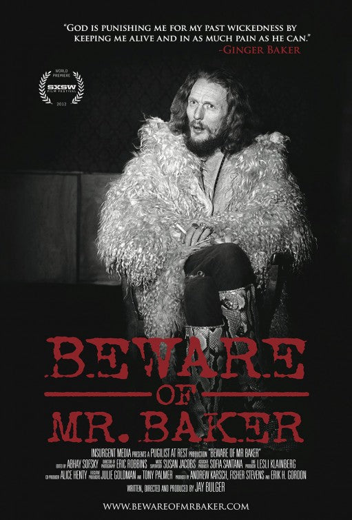 1000 piece jigsaw puzzle for the movie poster: Beware of Mr. Baker (2012)