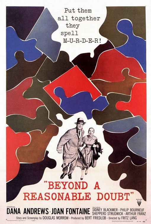 the movie poster: Beyond a Reasonable Doubt (1956)