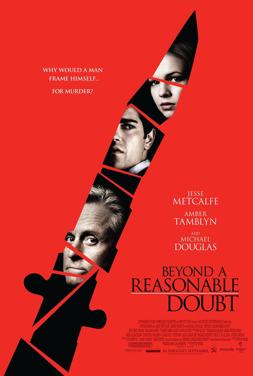 1000 piece jigsaw puzzle for the movie poster: Beyond a Reasonable Doubt (2009)