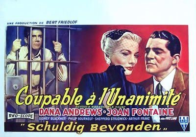 the movie poster: Beyond a Reasonable Doubt (1956) ver5