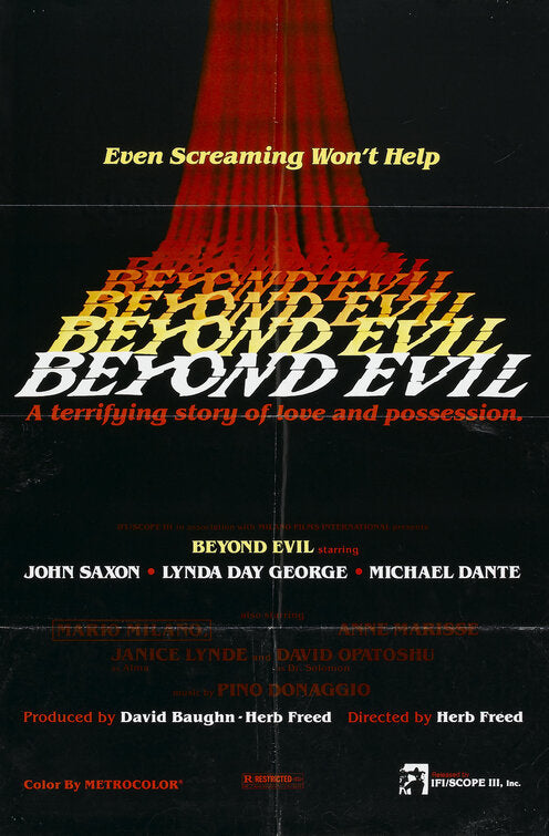 1000 piece jigsaw puzzle for the movie poster: Beyond Evil (1980)