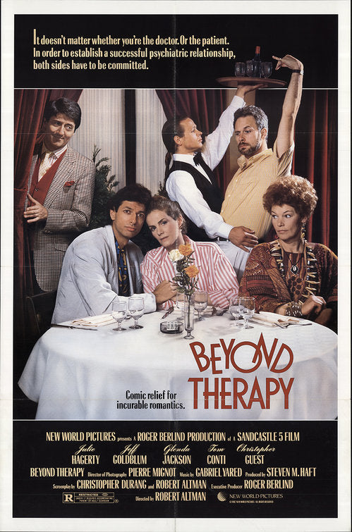 1000 piece jigsaw puzzle for the movie poster: Beyond Therapy (1987)