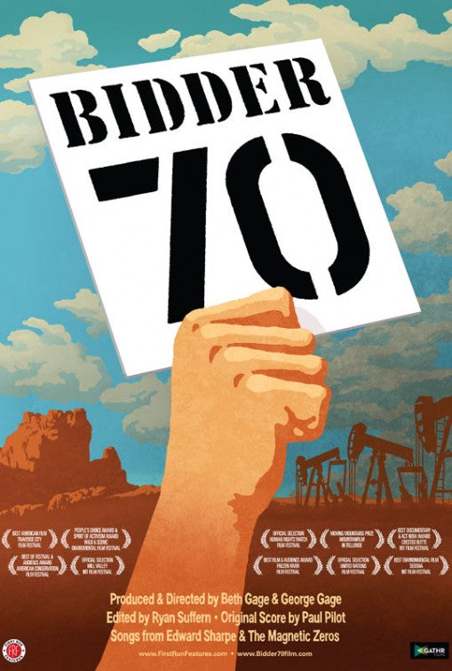 1000 piece jigsaw puzzle for the movie poster: Bidder 70 (2012)