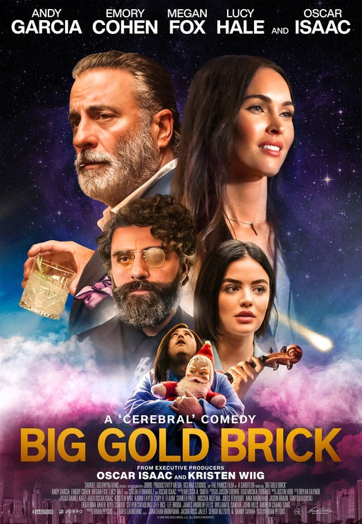 1000 piece jigsaw puzzle for the movie poster: Big Gold Brick (2022)