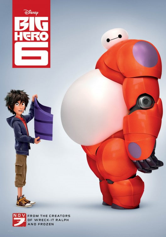 1000 piece jigsaw puzzle for the movie poster: Big Hero 6 (2014) ver3