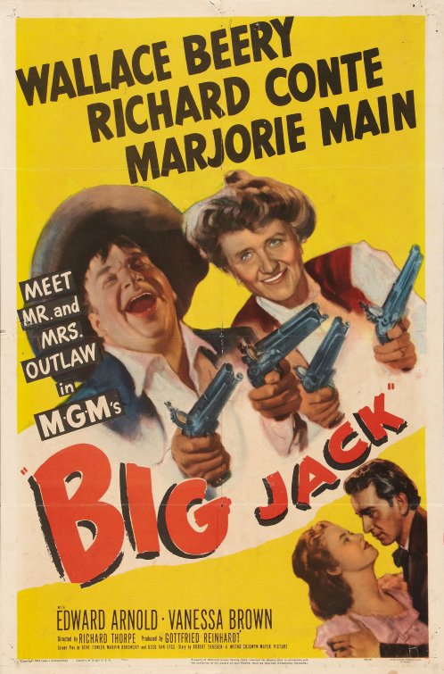 1000 piece jigsaw puzzle for the movie poster: Big Jack (1949)