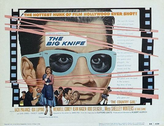 the movie poster: The Big Knife (1955)
