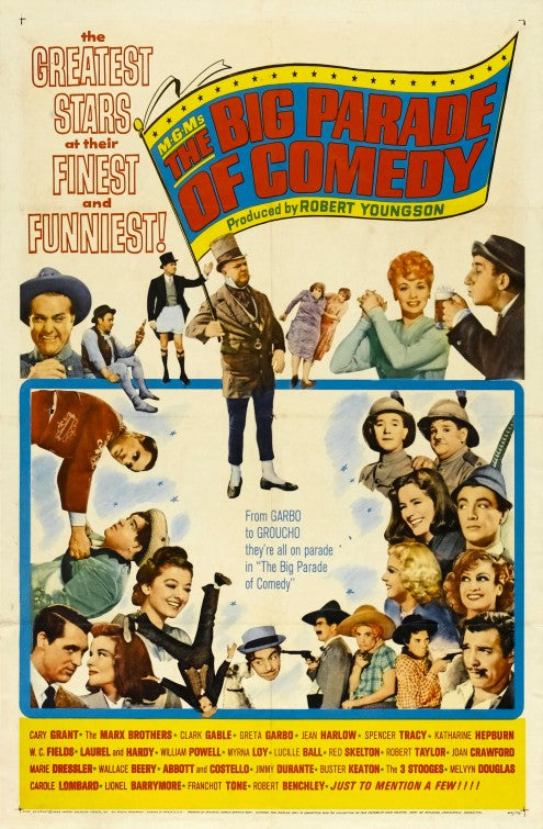 1000 piece jigsaw puzzle for the movie poster: The Big Parade of Comedy (1964)