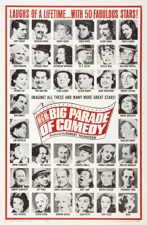 1000 piece jigsaw puzzle for the movie poster: The Big Parade of Comedy (1964) ver2
