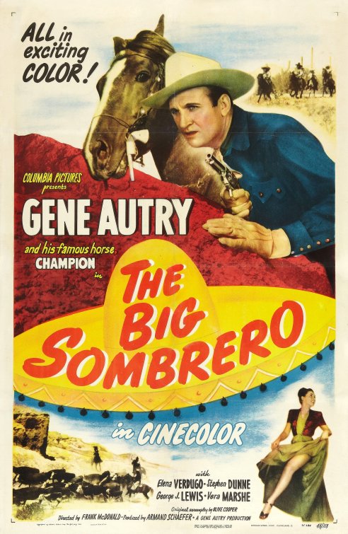 1000 piece jigsaw puzzle for the movie poster: The Big Sombrero (1949)