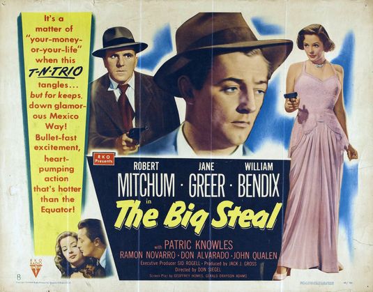 the movie poster: The Big Steal (1949)