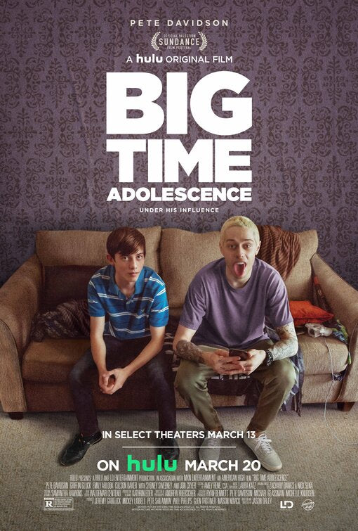 1000 piece jigsaw puzzle for the movie poster: Big Time Adolescence (2020)
