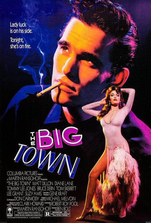 the movie poster: The Big Town (1987)