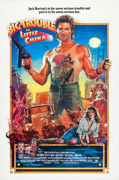 the movie poster: Big Trouble in Little China (1986)