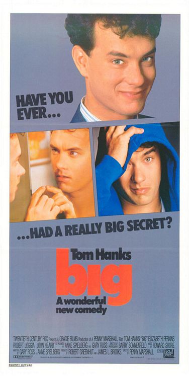 the movie poster: Big (1988) ver2