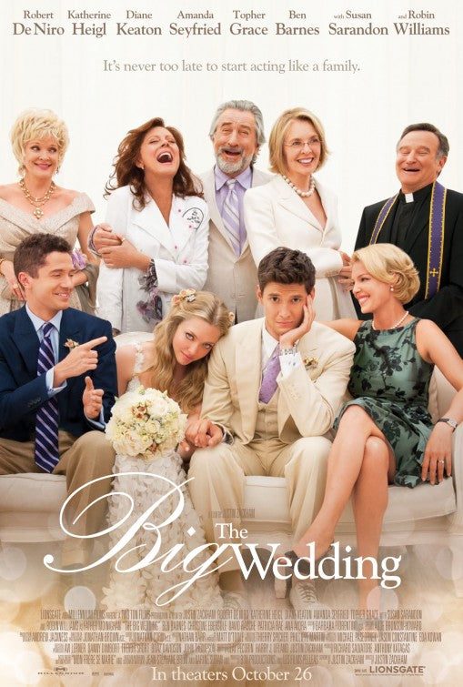 1000 piece jigsaw puzzle for the movie poster: The Big Wedding (2013)