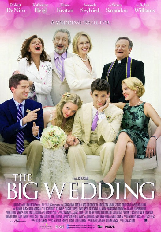1000 piece jigsaw puzzle for the movie poster: The Big Wedding (2013) ver2