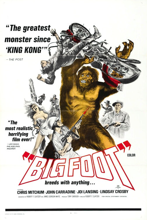 the movie poster: Bigfoot (1970)